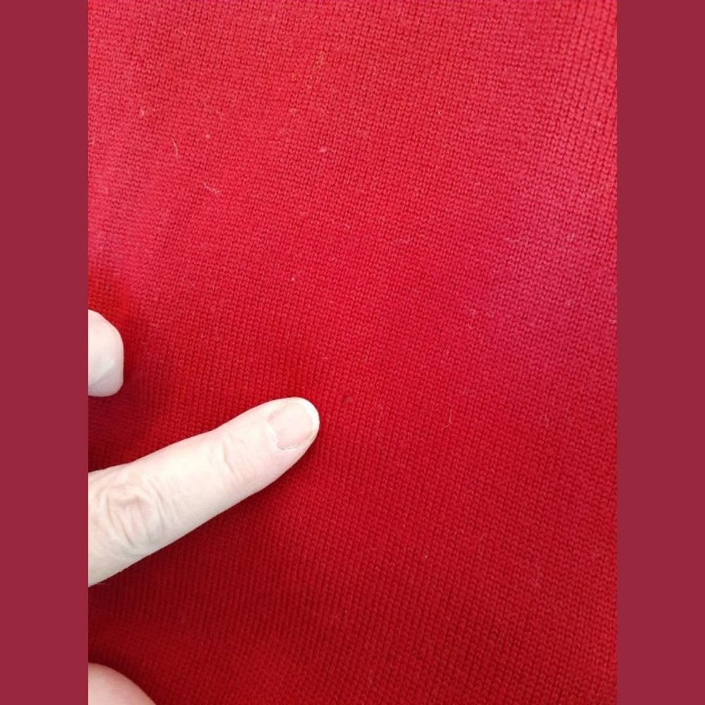 Jos. A. Banks Red Merino Wool Sweater Size Large - Picture 7 of 7